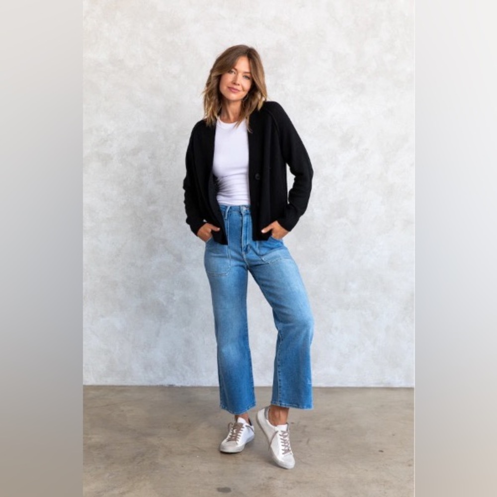 Wide Leg Denim Jeans